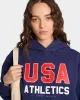 USA Athletics Hoodie - Navy/Sports Red/White sold by Sporty and Rich