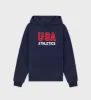 USA Athletics Hoodie - Navy/Sports Red/White sold by Sporty and Rich