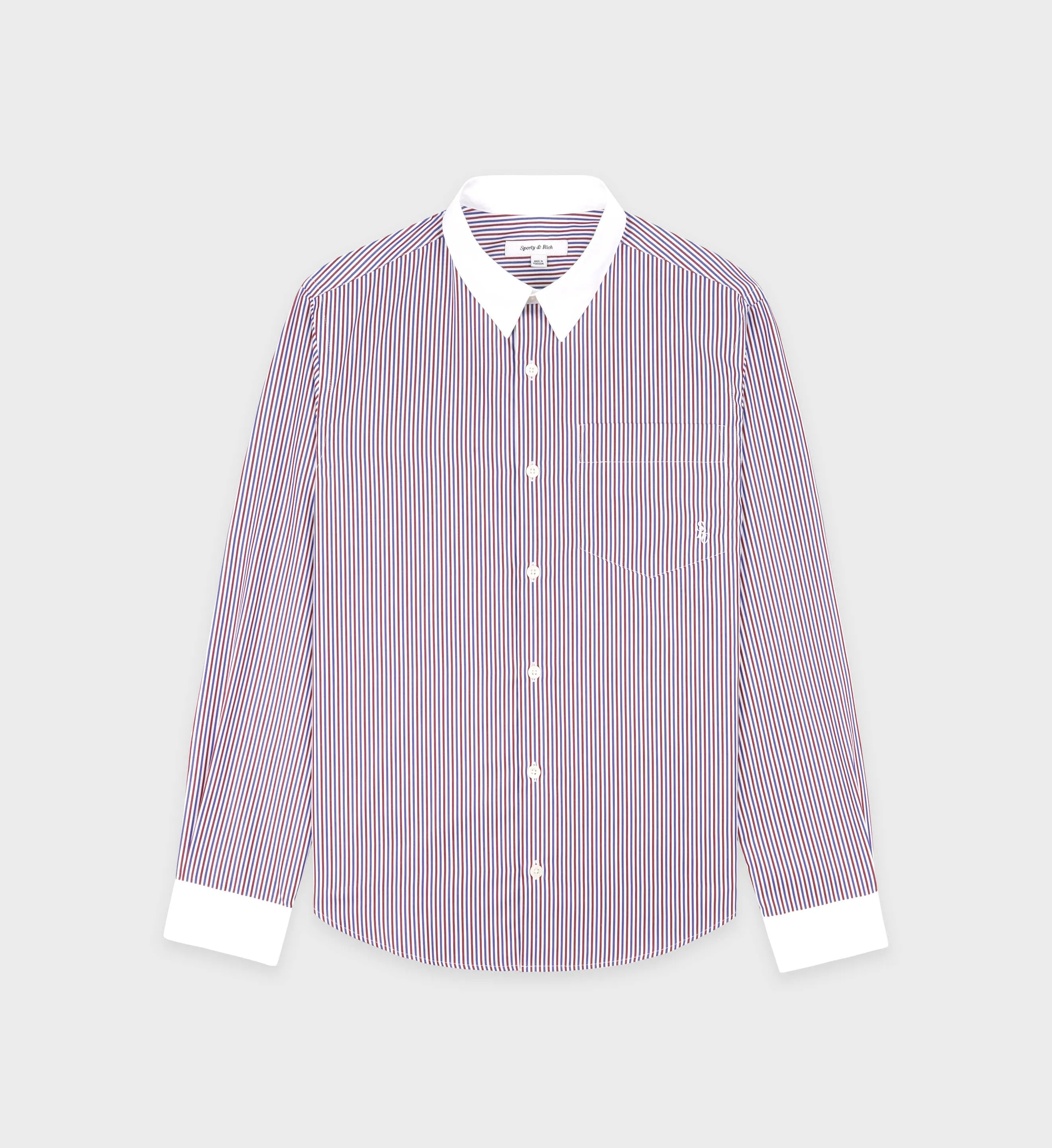 SRC Shirt - White/Red/Navy sold by Sporty and Rich