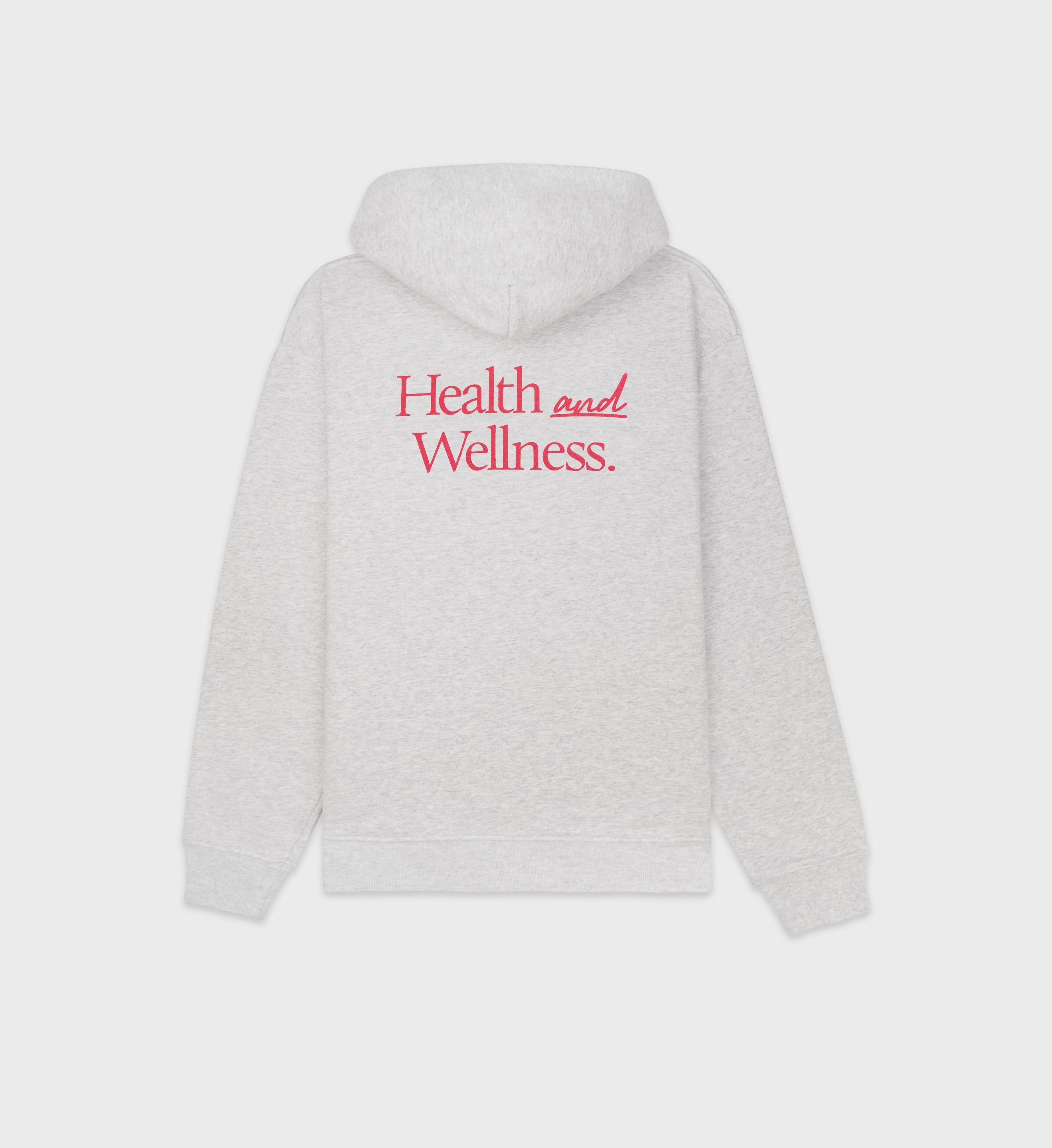 New Health Hoodie - Heather Gray sold by Sporty and Rich product image thumbnail 2