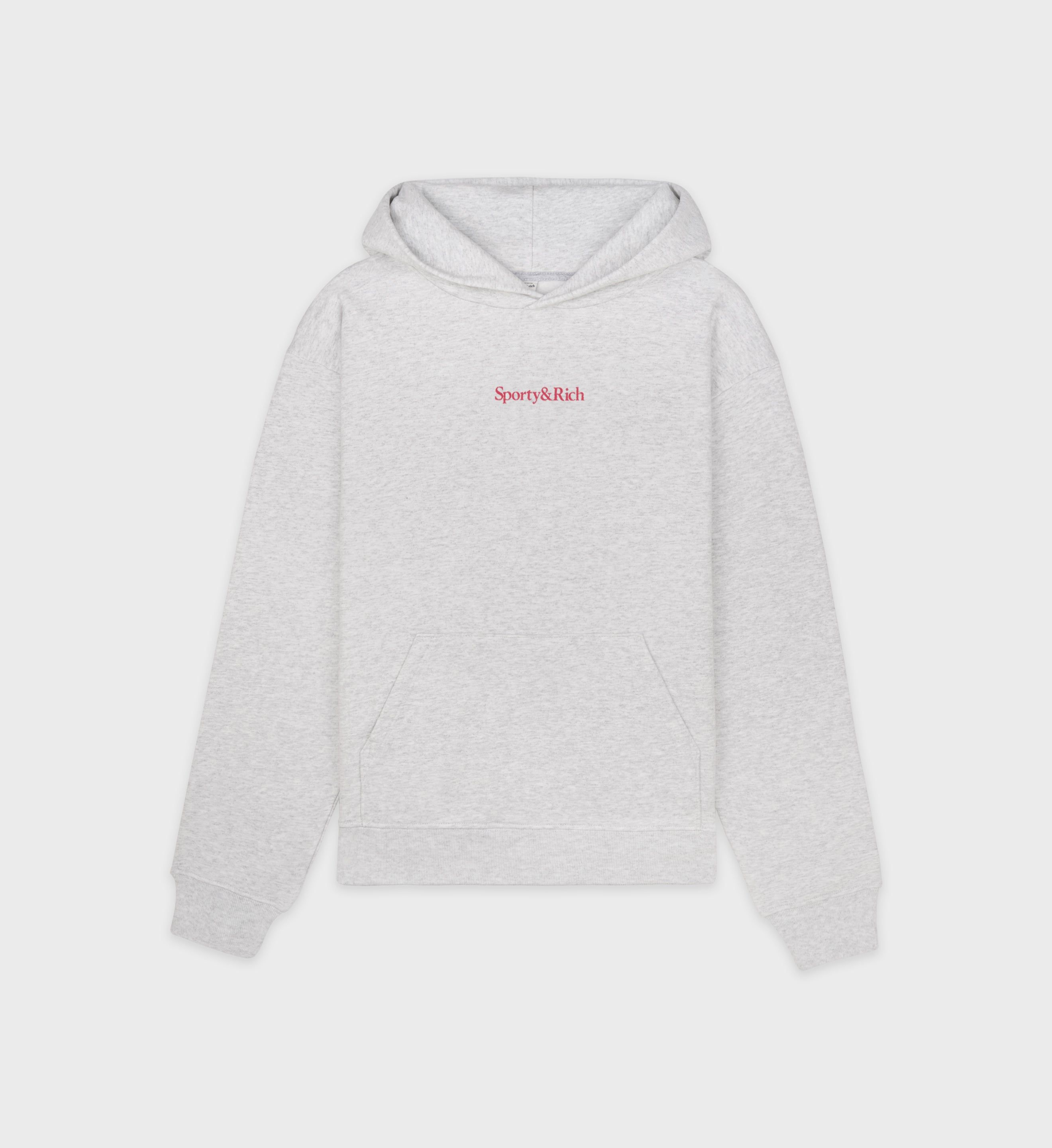 New Health Hoodie - Heather Gray sold by Sporty and Rich