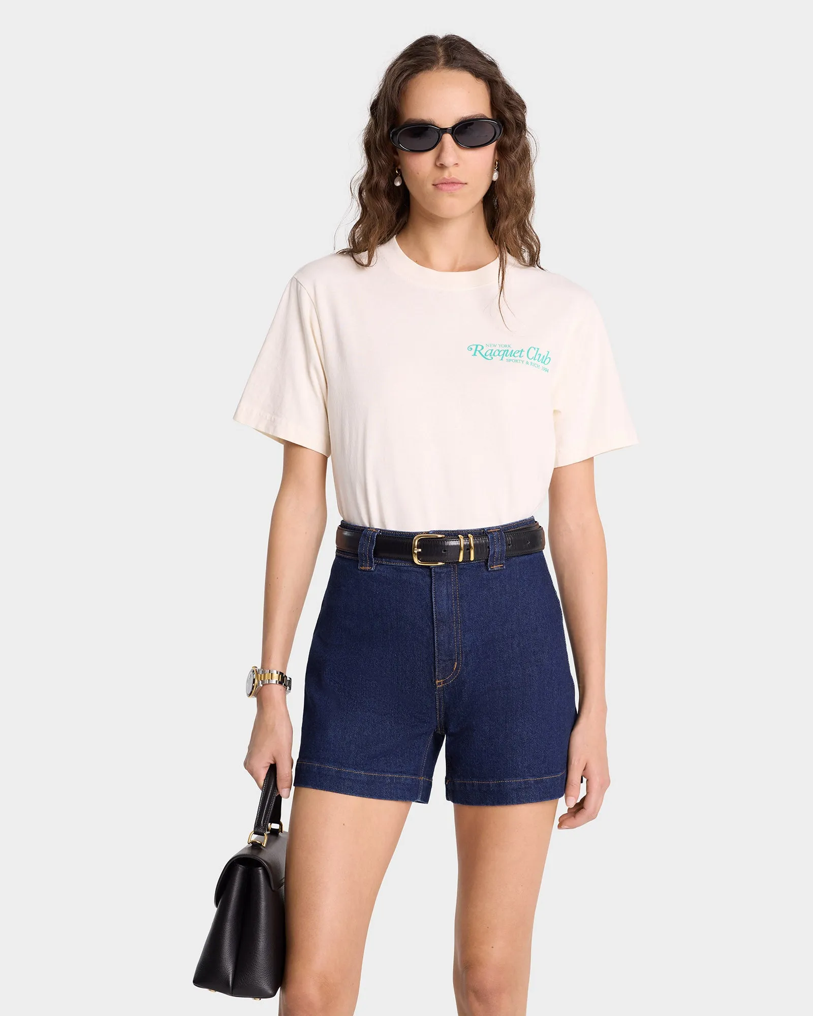 94 Racquet Club T-Shirt - Coconut/Caribbean sold by Sporty and Rich product image thumbnail 3