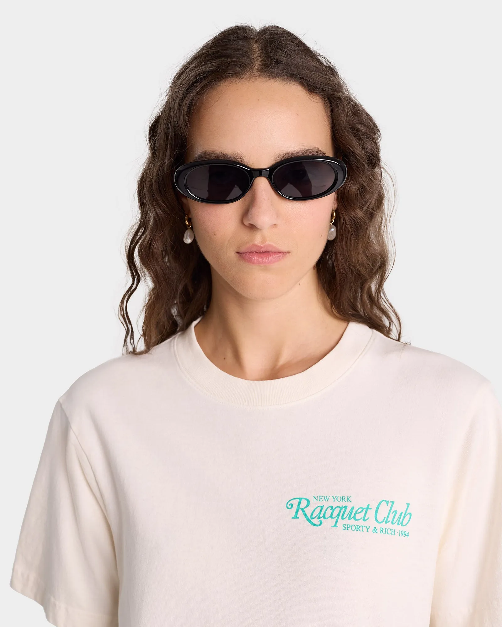 94 Racquet Club T-Shirt - Coconut/Caribbean sold by Sporty and Rich product image thumbnail 4