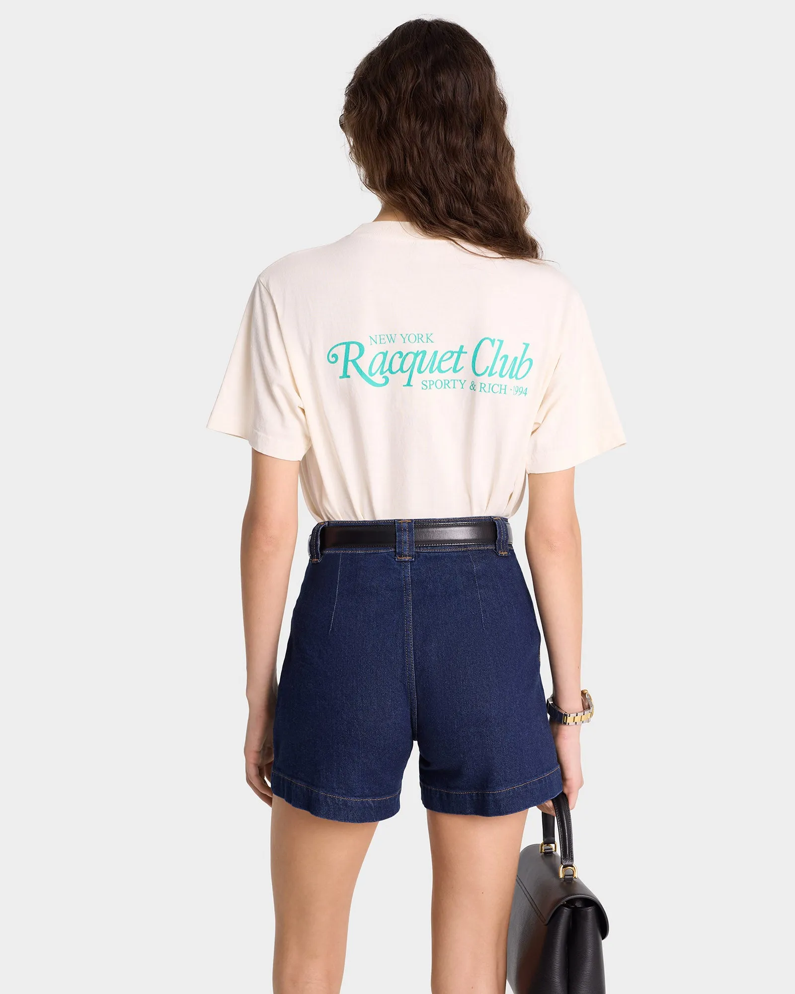 94 Racquet Club T-Shirt - Coconut/Caribbean sold by Sporty and Rich product image thumbnail 5