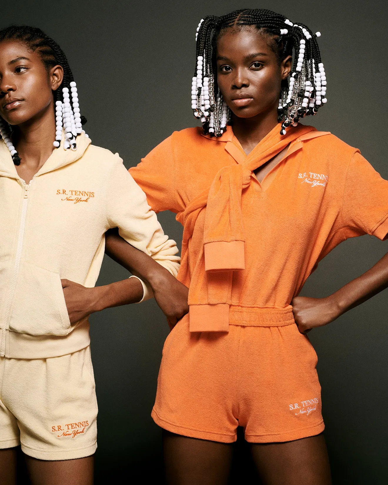 SR Tennis Terry Short - Pomodoro/White sold by Sporty and Rich product image thumbnail 5