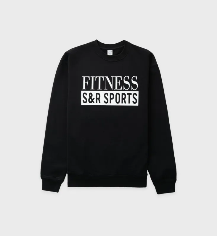 S&R Sports Crewneck - Black sold by Sporty and Rich