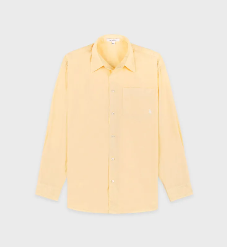 SRC Oversized Shirt - Almond/White sold by Sporty and Rich