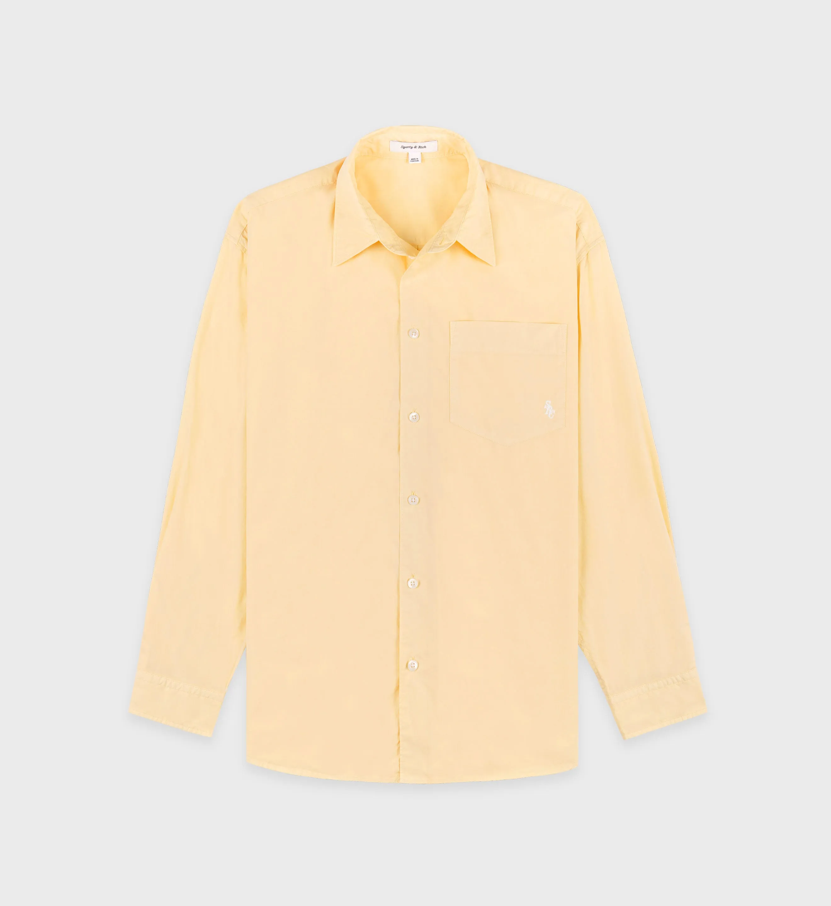 SRC Oversized Shirt - Almond/White sold by Sporty and Rich