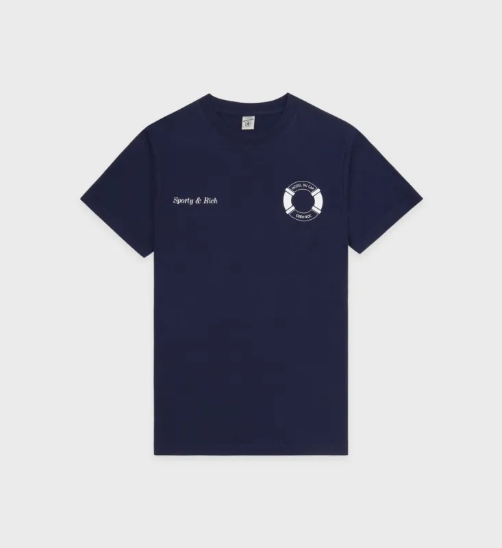 Buoy T-Shirt - Navy/White sold by Sporty and Rich