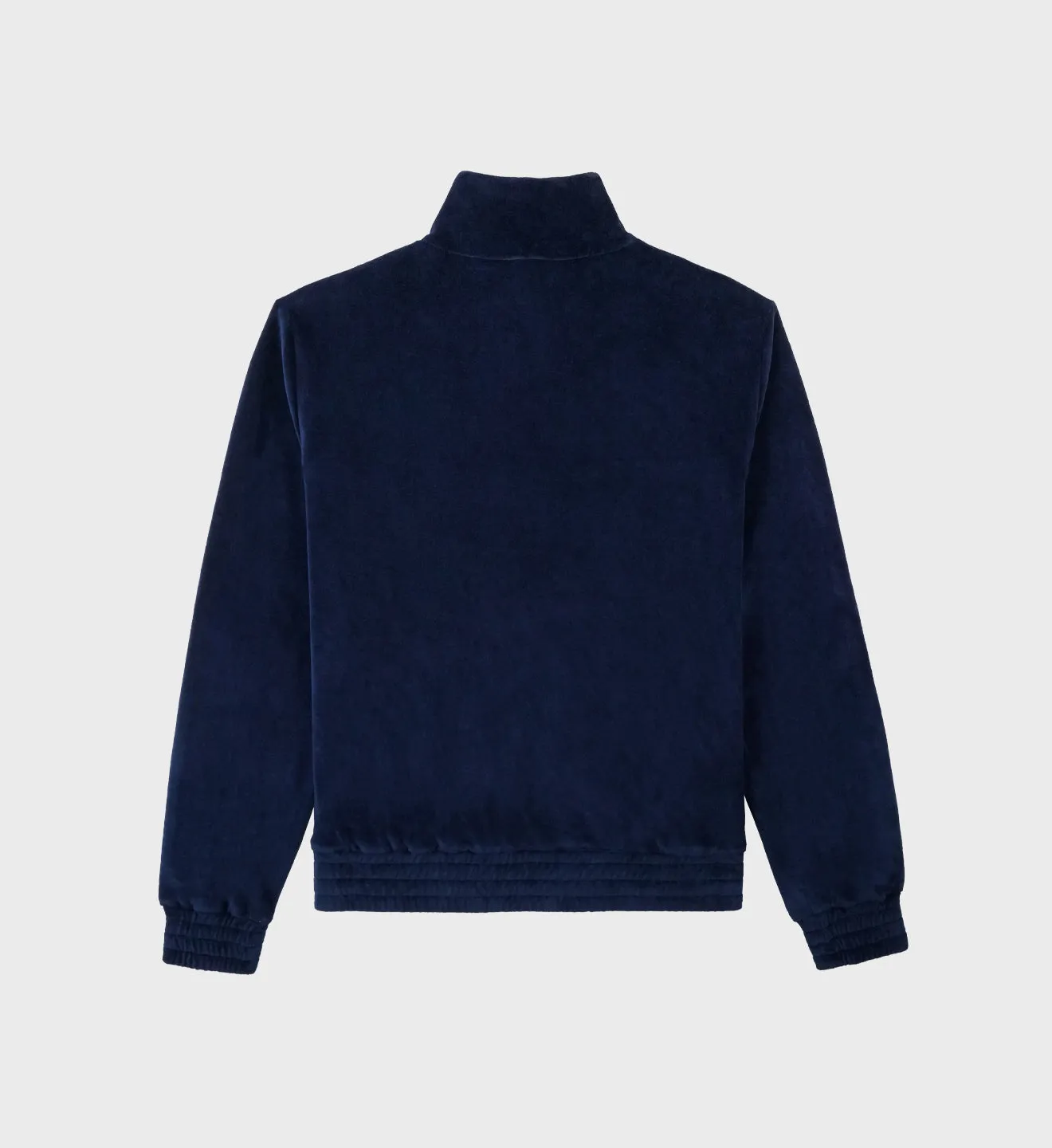 SR Sport Velour Track Jacket - Navy sold by Sporty and Rich product image thumbnail 2