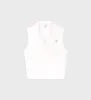 SRC Sports Polo Vest - Coconut/Caribbean sold by Sporty and Rich
