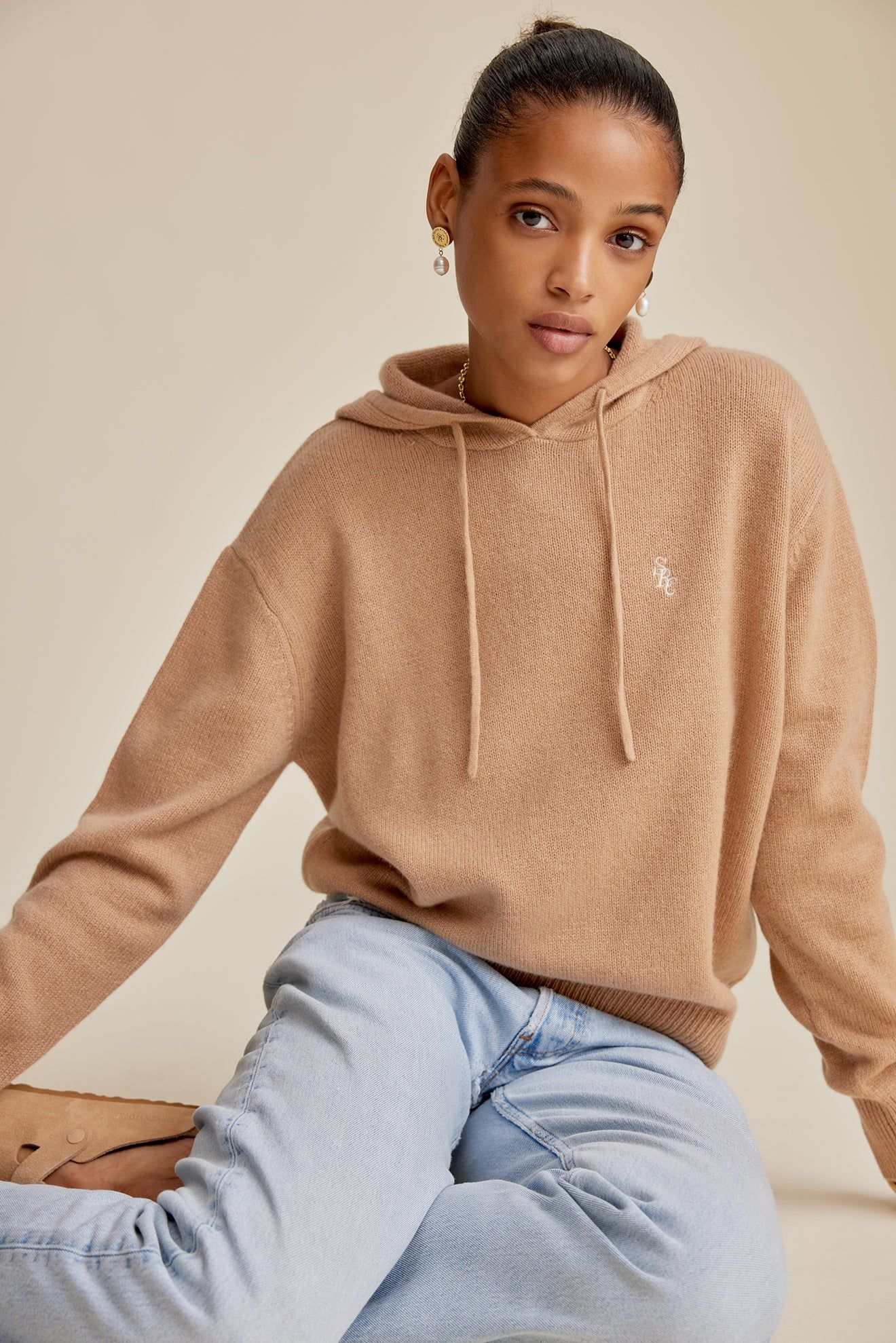 SRC Cashmere Hoodie - Camel sold by Sporty and Rich product image thumbnail 5