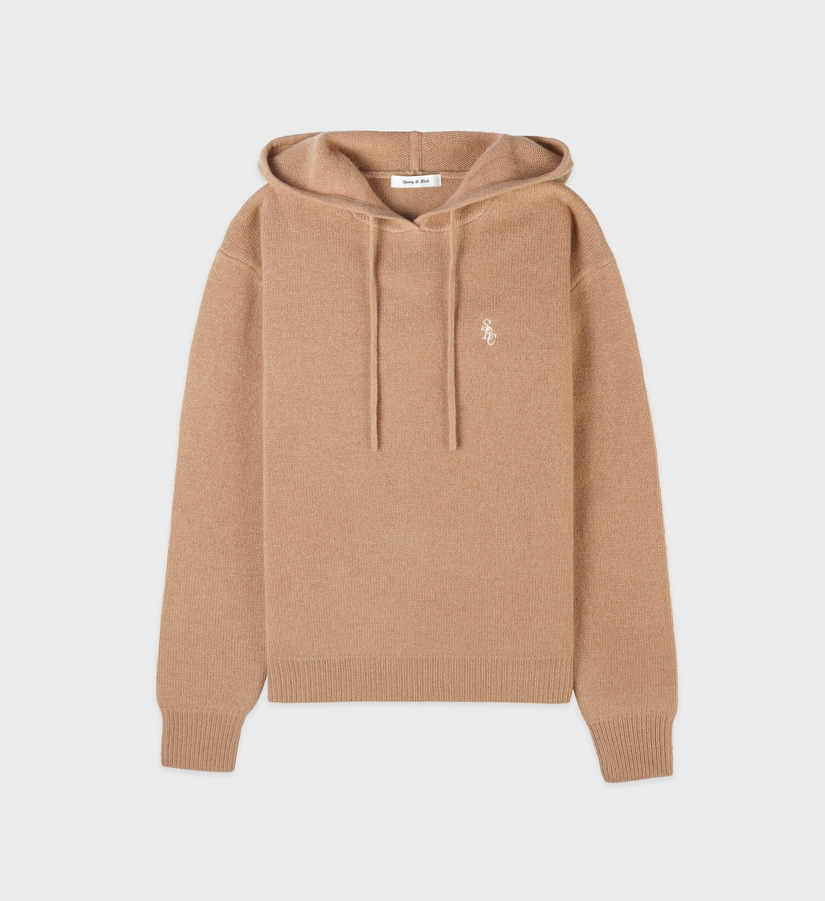 SRC Cashmere Hoodie - Camel sold by Sporty and Rich