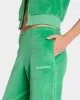 Health Ivy Velour Sweatpant - Verde/White sold by Sporty and Rich
