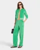 Health Ivy Velour Sweatpant - Verde/White sold by Sporty and Rich