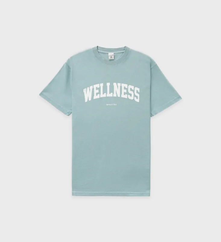 Wellness Ivy T-Shirt - Soft Blue sold by Sporty and Rich