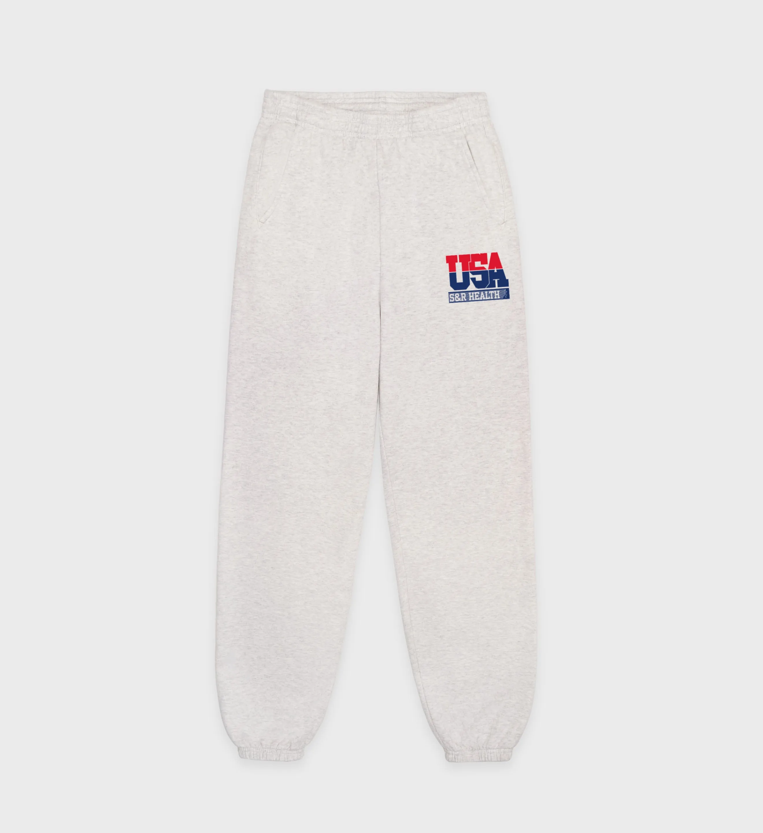 USA Sweatpant - Heather Gray/Navy/Sports Red sold by Sporty and Rich