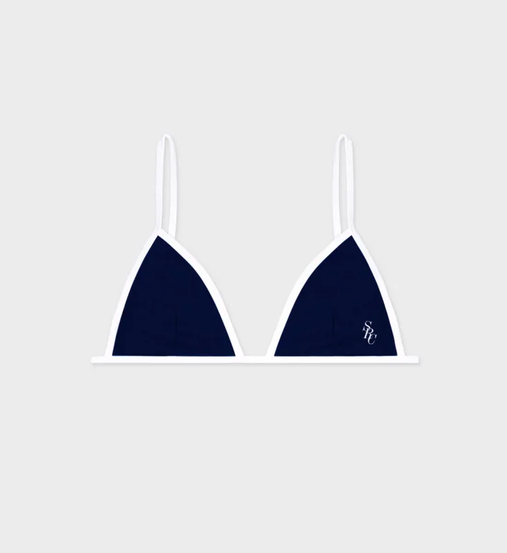 Kate Bikini Top - Navy/White sold by Sporty and Rich