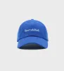 Serif Logo Corduroy Hat - Ocean/Cream sold by Sporty and Rich