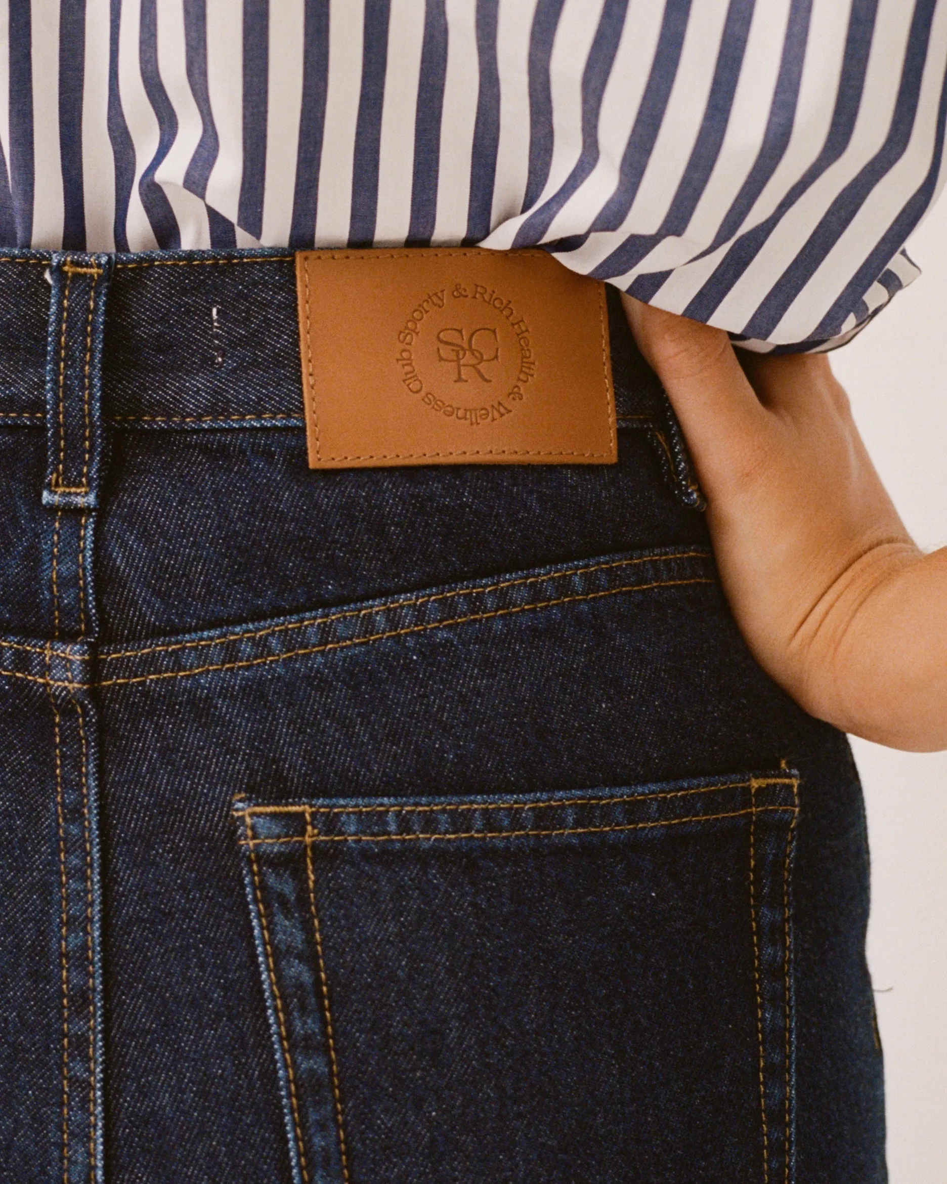 Loose Fit Denim - One Wash sold by Sporty and Rich product image thumbnail 5