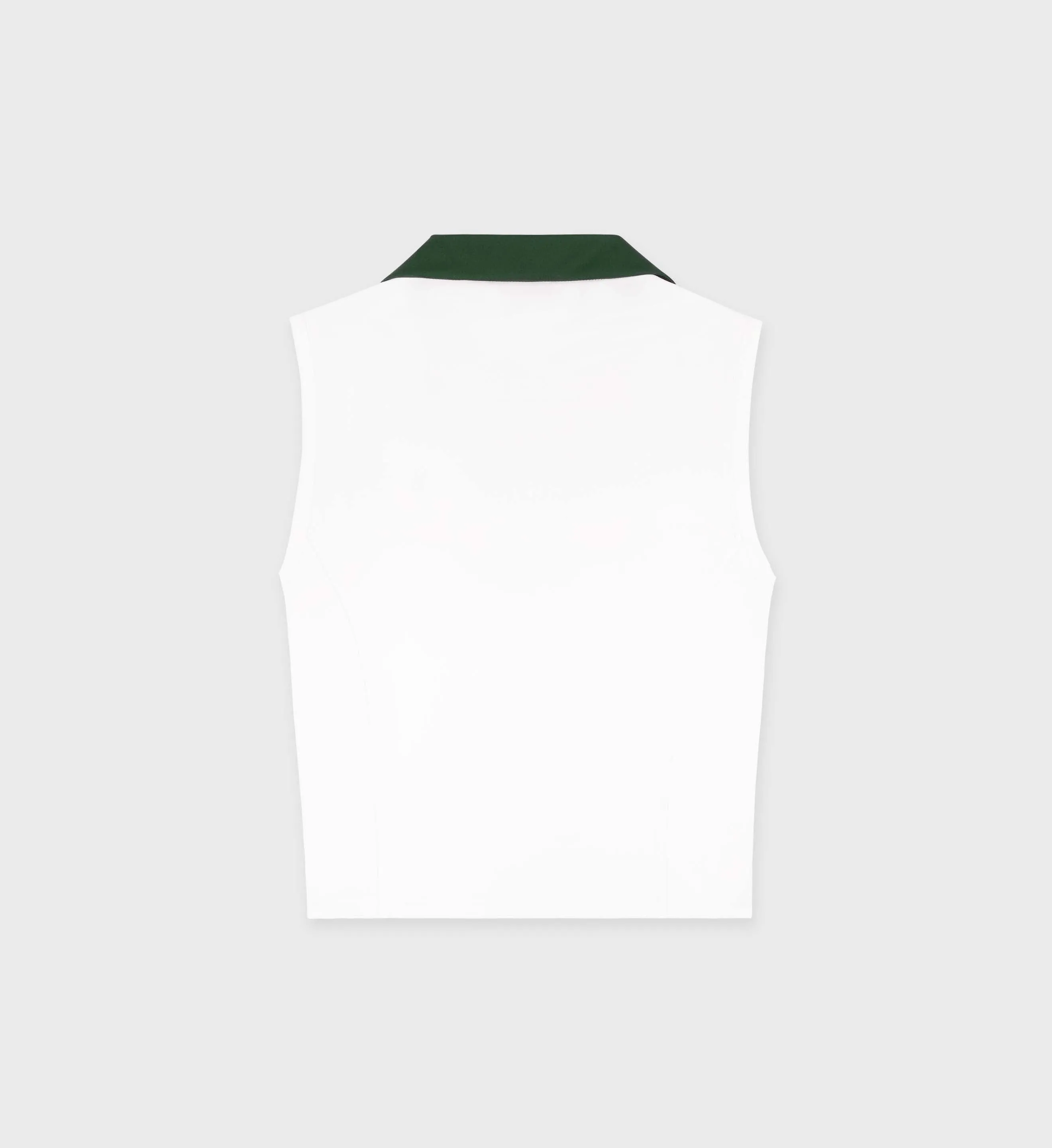 SRC Sports Polo Vest - White/Forest sold by Sporty and Rich product image thumbnail 2