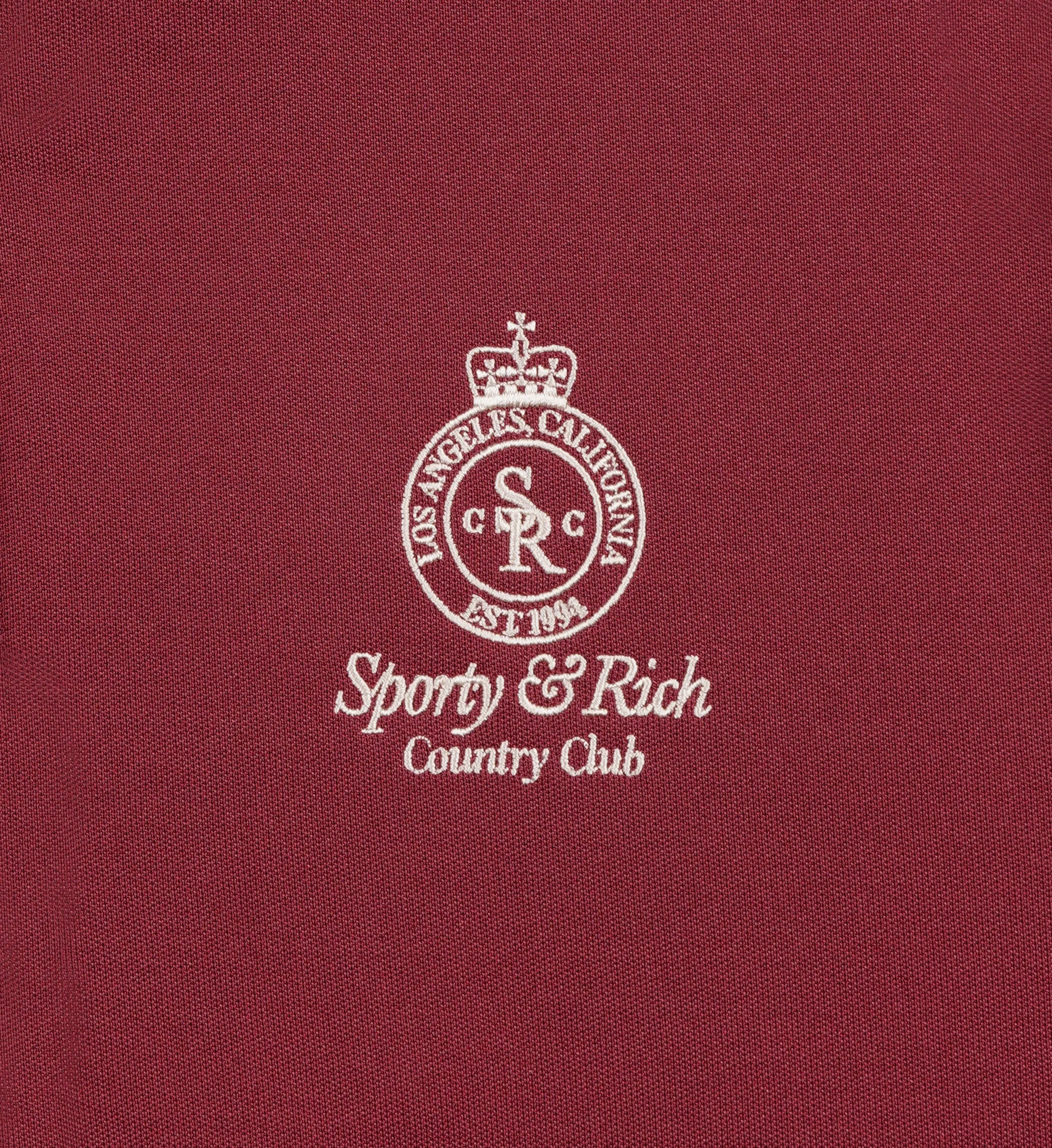 Crown Track Pants - Merlot/Cream/Navy sold by Sporty and Rich product image thumbnail 3