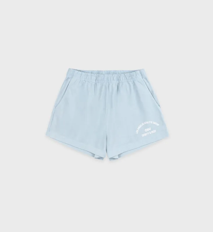 LA Athletic Group Disco Short - China Blue/White sold by Sporty and Rich