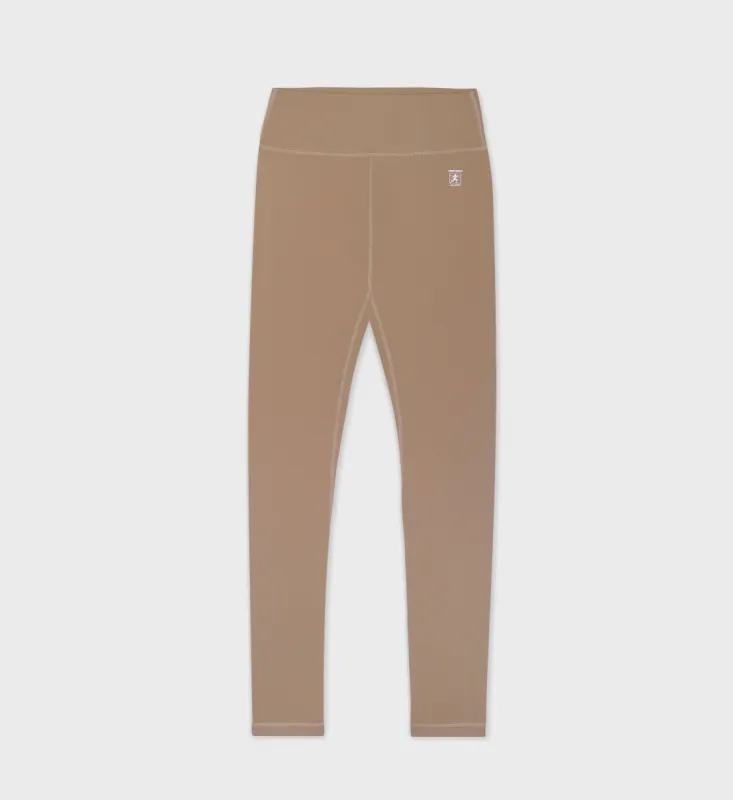 Runner Legging - Espresso/White sold by Sporty and Rich