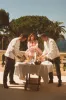Hotel du Cap Cursive Oversized Shirt - Pink Striped sold by Sporty and Rich