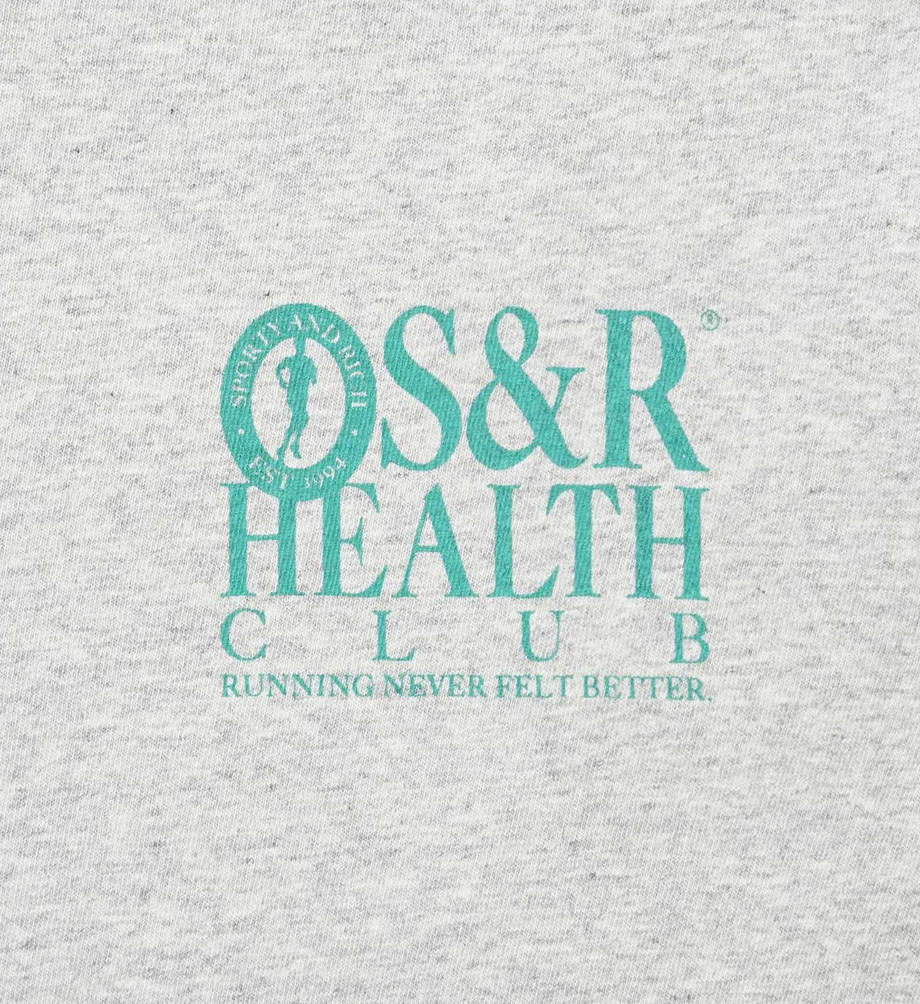 S&R Health Longsleeve - Heather Grey sold by Sporty and Rich product image thumbnail 3