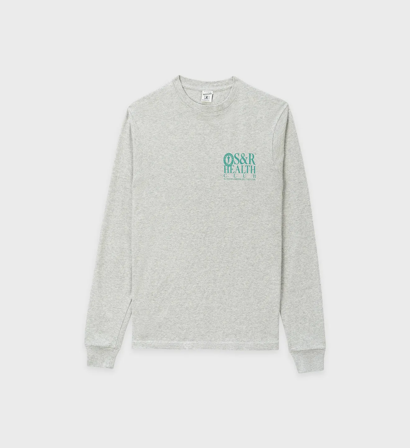 S&R Health Longsleeve - Heather Grey sold by Sporty and Rich
