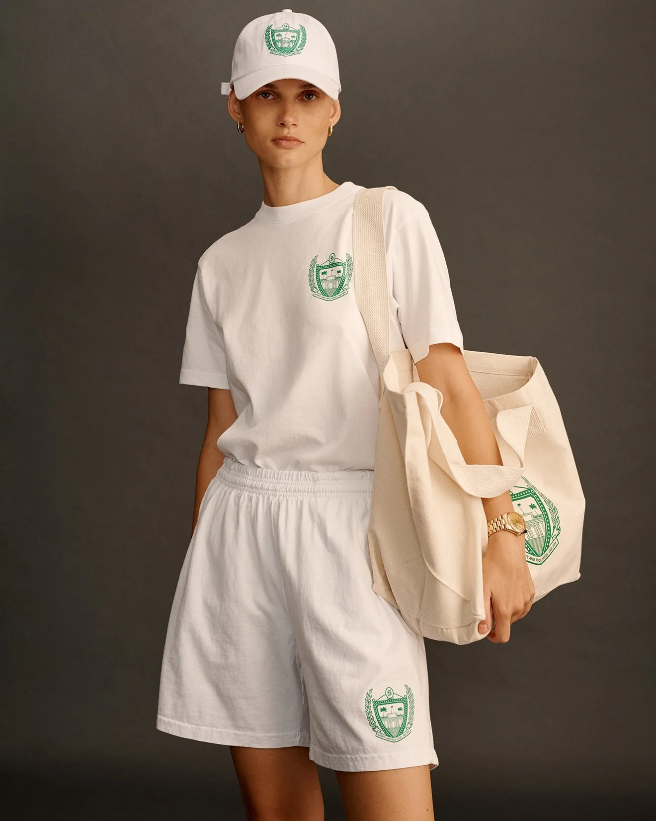 Beverly Hills Gym Short - White sold by Sporty and Rich product image thumbnail 5