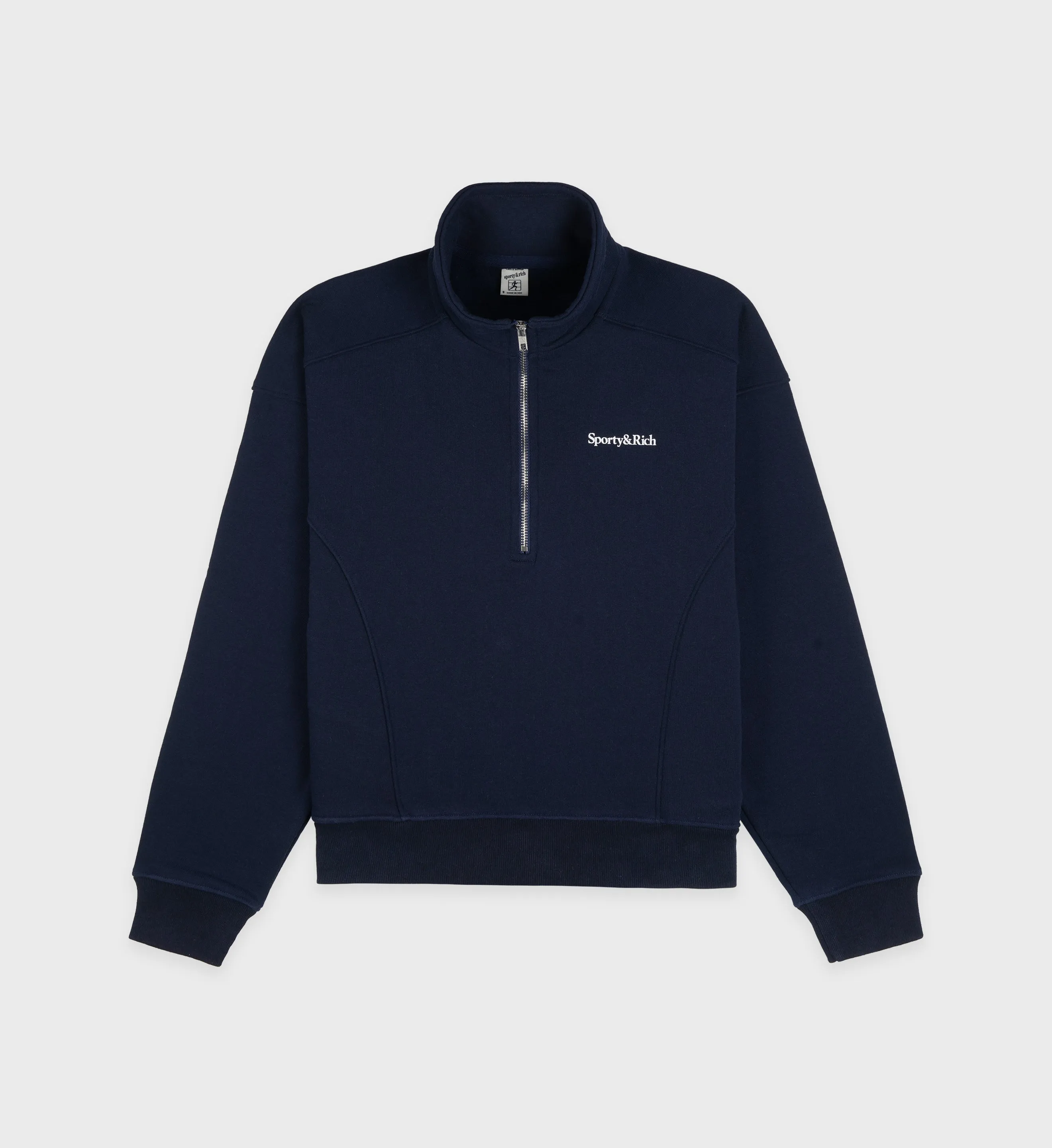 New Health Quarter Zip - Navy sold by Sporty and Rich