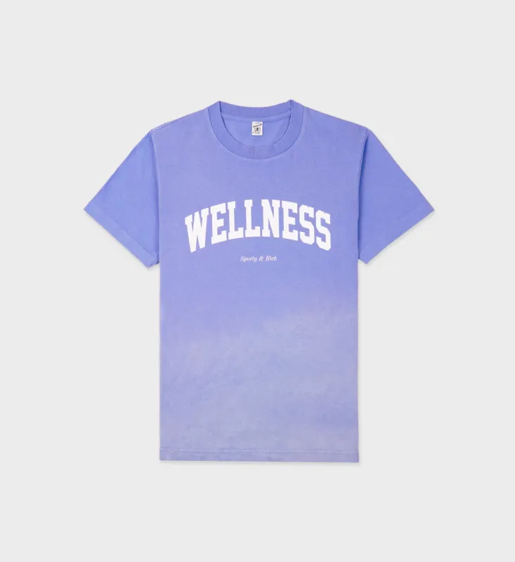 Wellness Ivy T-Shirt - Dip Dye Blue/White sold by Sporty and Rich