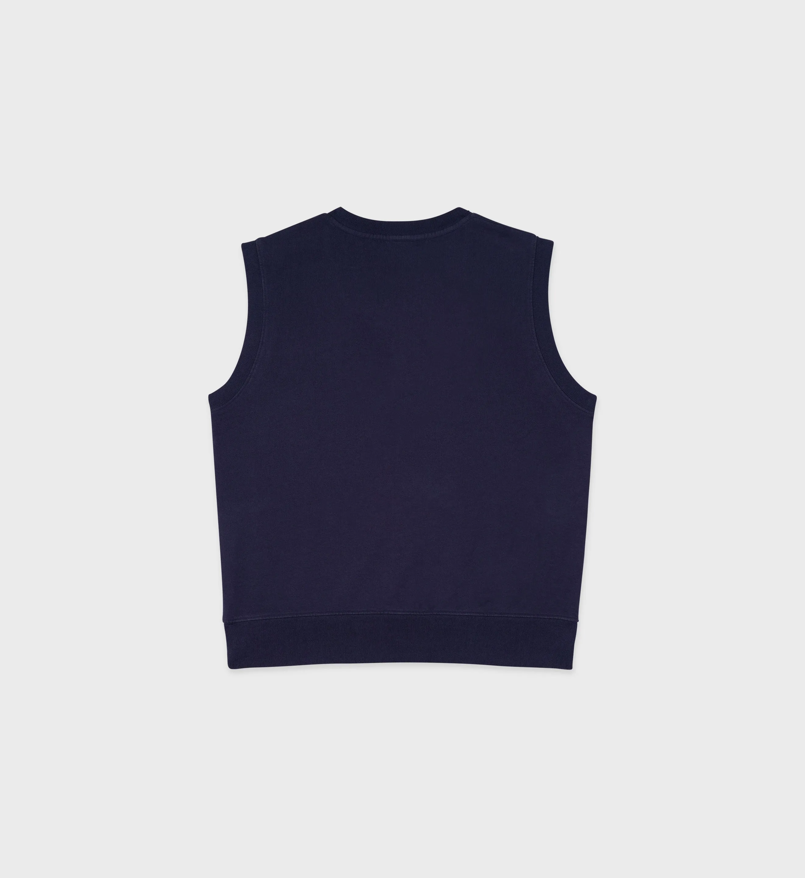 Serif Logo V-Neck Vest - Navy/White sold by Sporty and Rich product image thumbnail 2