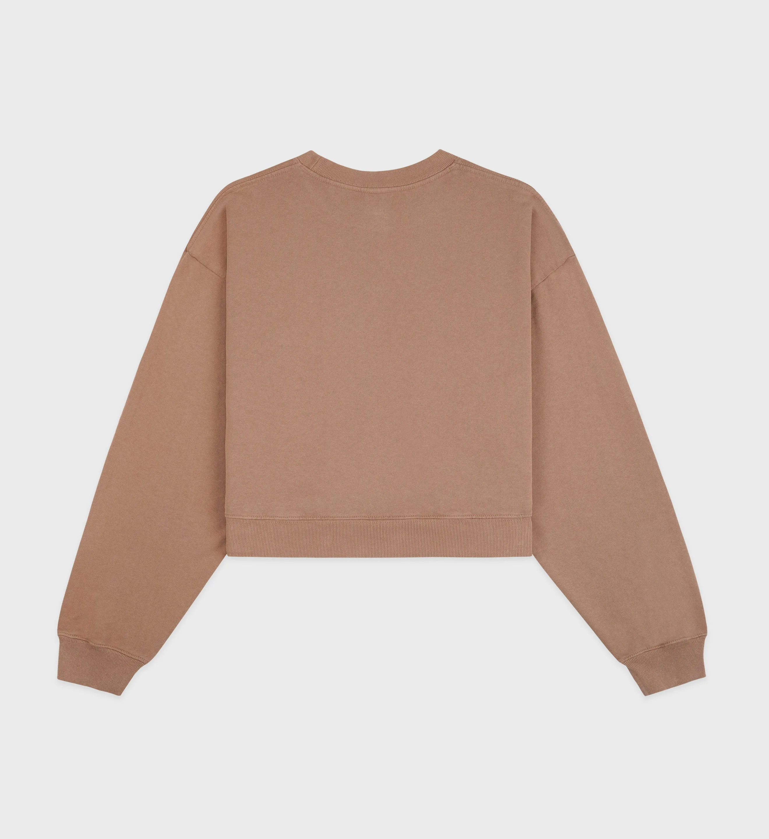 Athletic Club Cropped Crewneck - Cappucino sold by Sporty and Rich product image thumbnail 2
