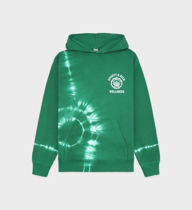 Emblem Hoodie - Gemstone Tie Dye sold by Sporty and Rich