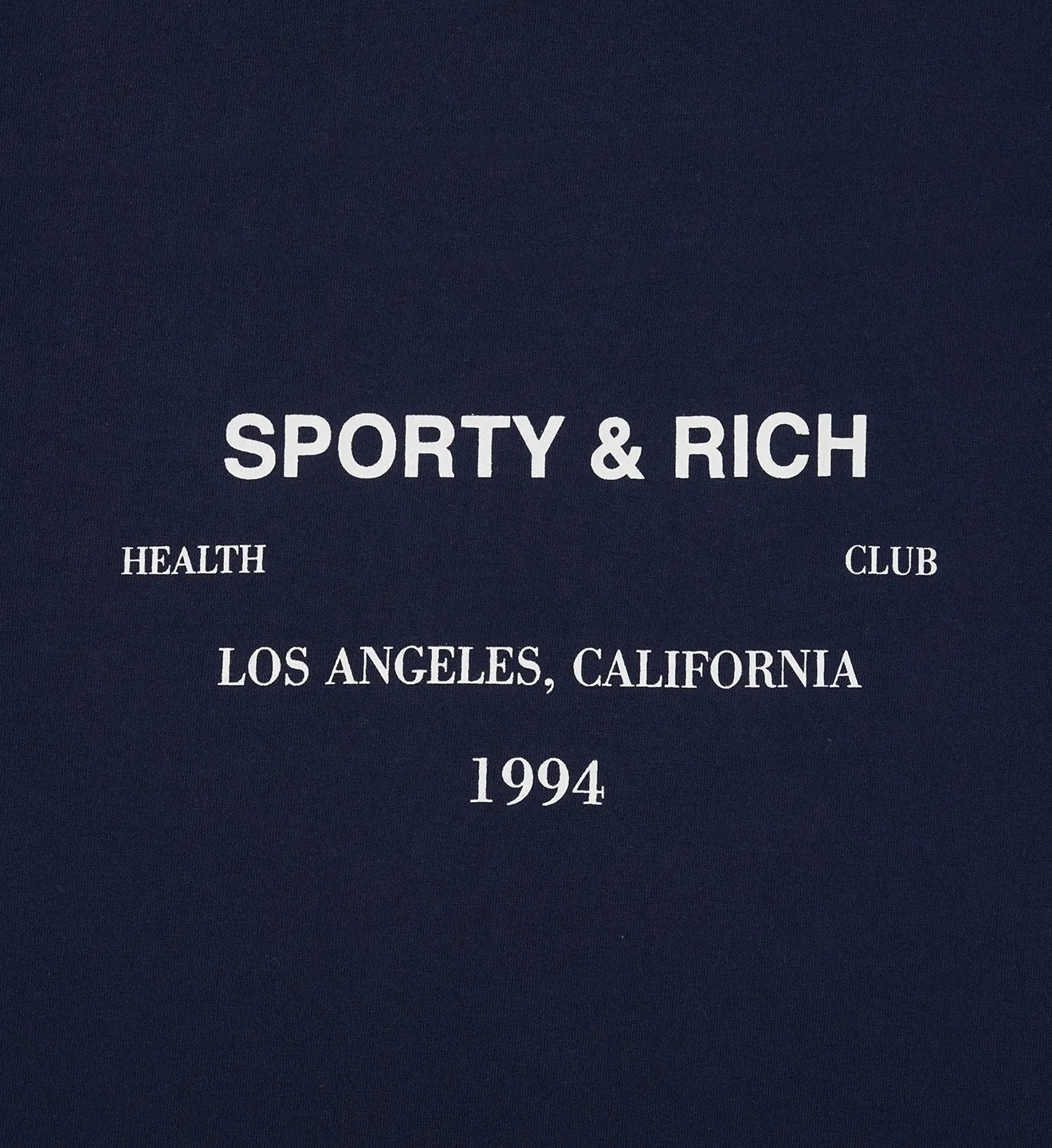 LA Health Club Crewneck - Navy sold by Sporty and Rich product image thumbnail 3