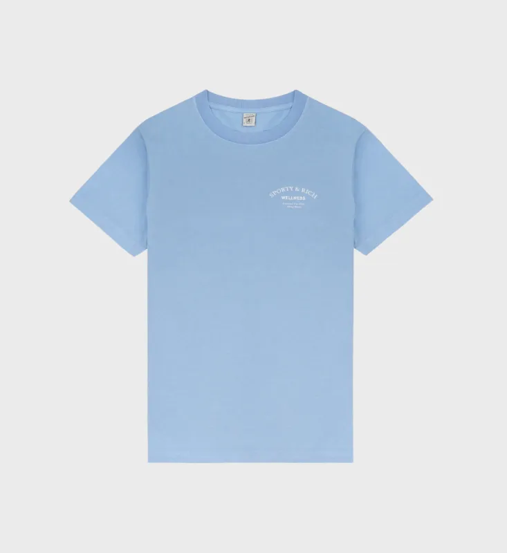 Wellness Studio T-Shirt - Sky Blue/White sold by Sporty and Rich