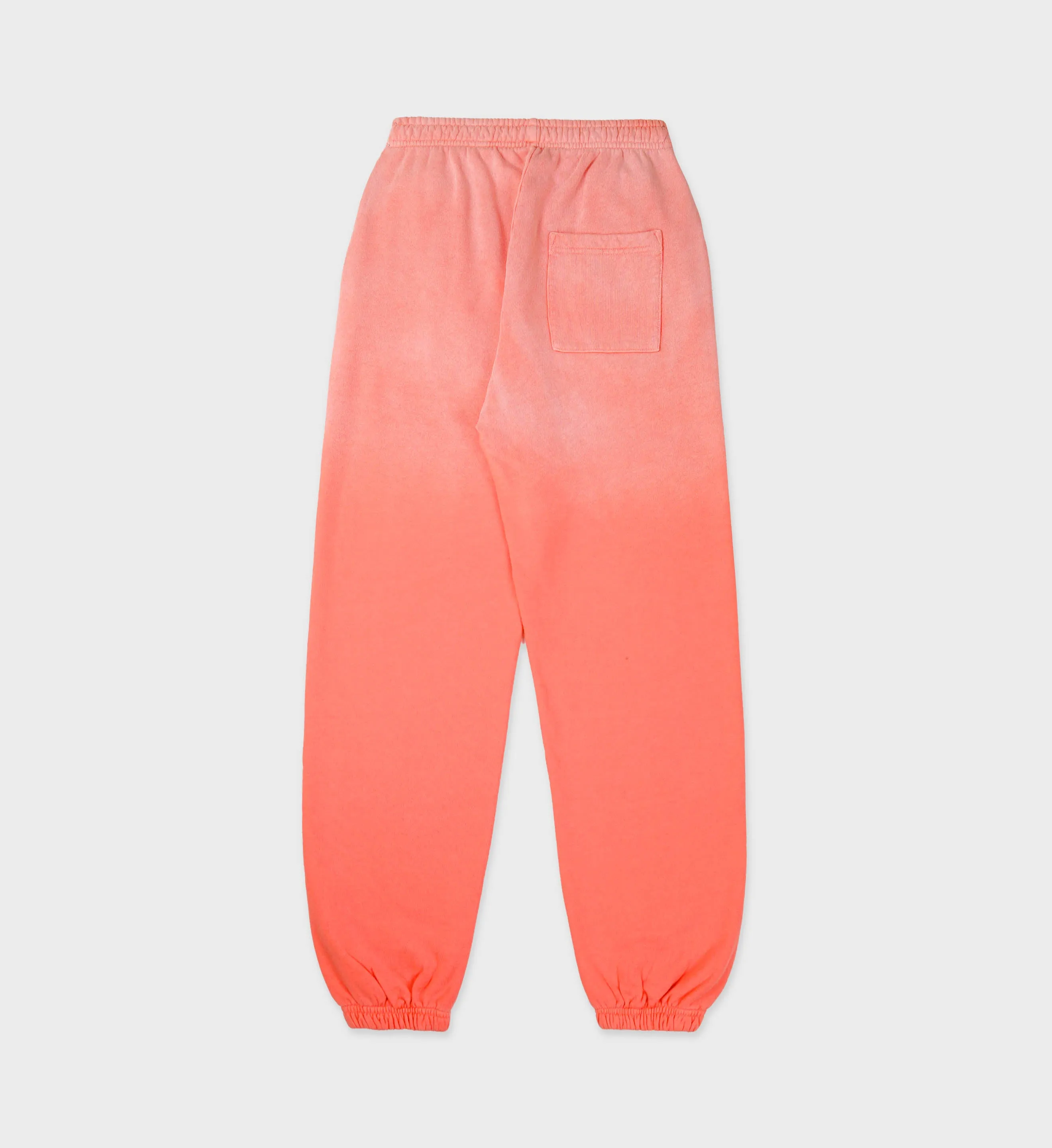 Serif Logo Sweatpant - Dip Dye Pink/White sold by Sporty and Rich product image thumbnail 2