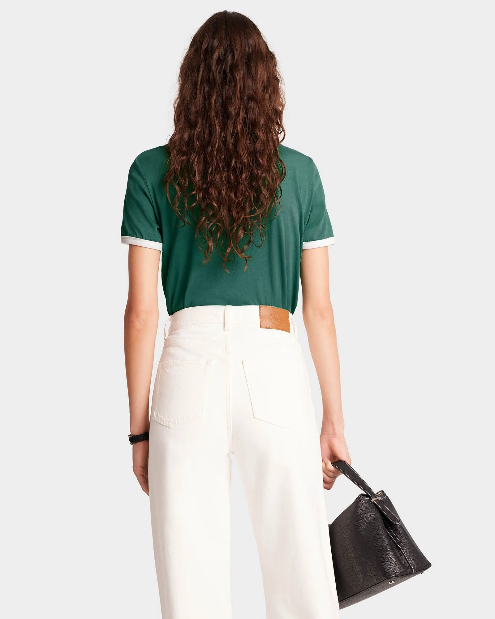 Wellness Club Ringer Tee - Alpine/White sold by Sporty and Rich product image thumbnail 5