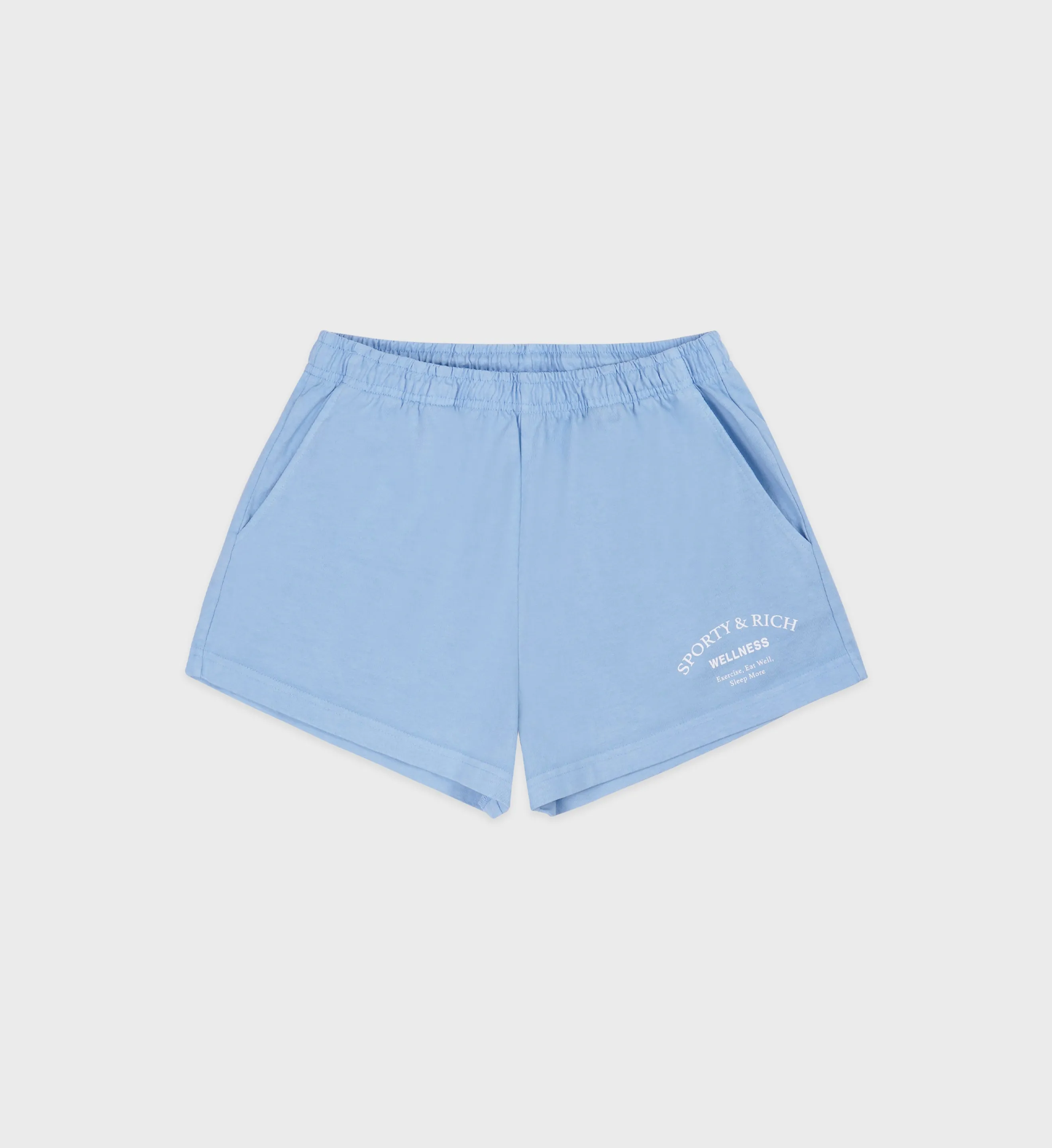 Wellness Studio Disco Short - Sky Blue/White sold by Sporty and Rich
