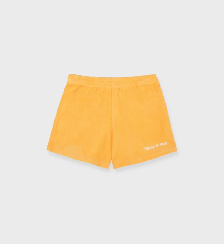 NY Tennis Club Terry Short - Saffron/White sold by Sporty and Rich