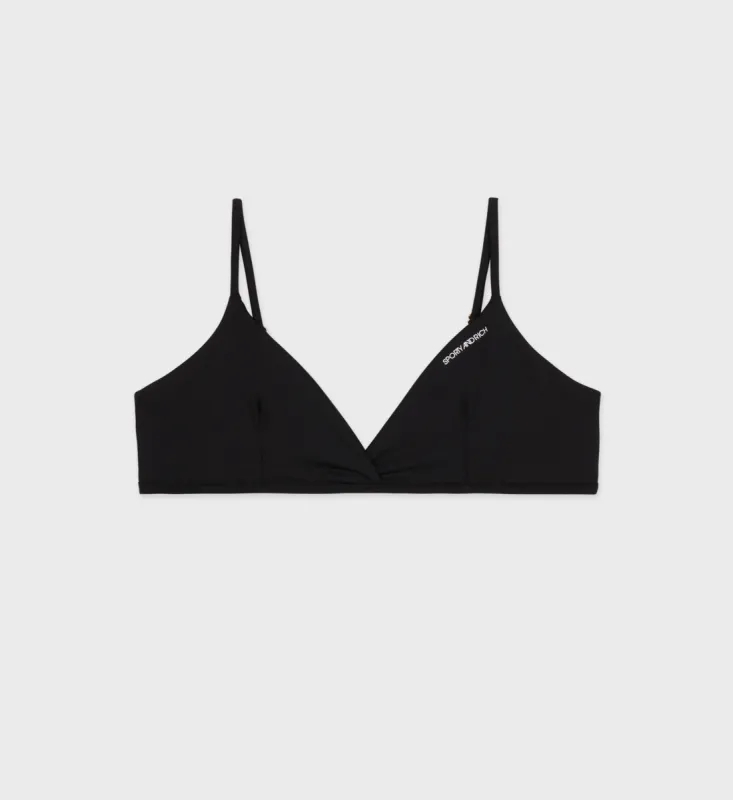 Brigitte Bikini Top - Black sold by Sporty and Rich