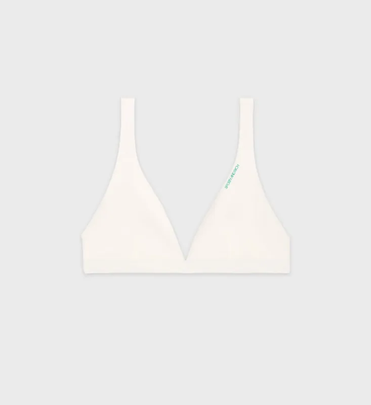 Jane Bikini Top - Cream sold by Sporty and Rich