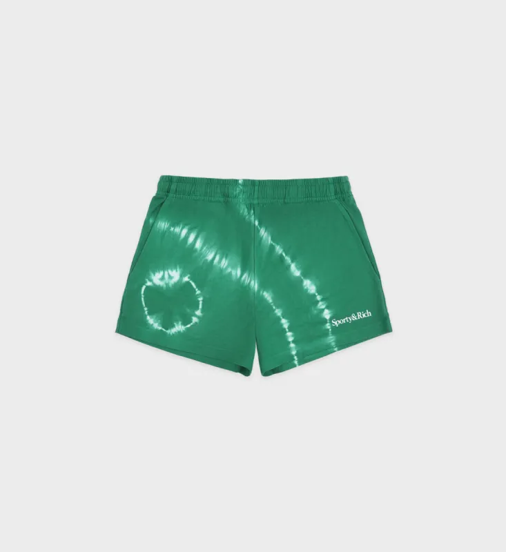 Serif Logo Disco Short - Gemstone Tie Dye sold by Sporty and Rich