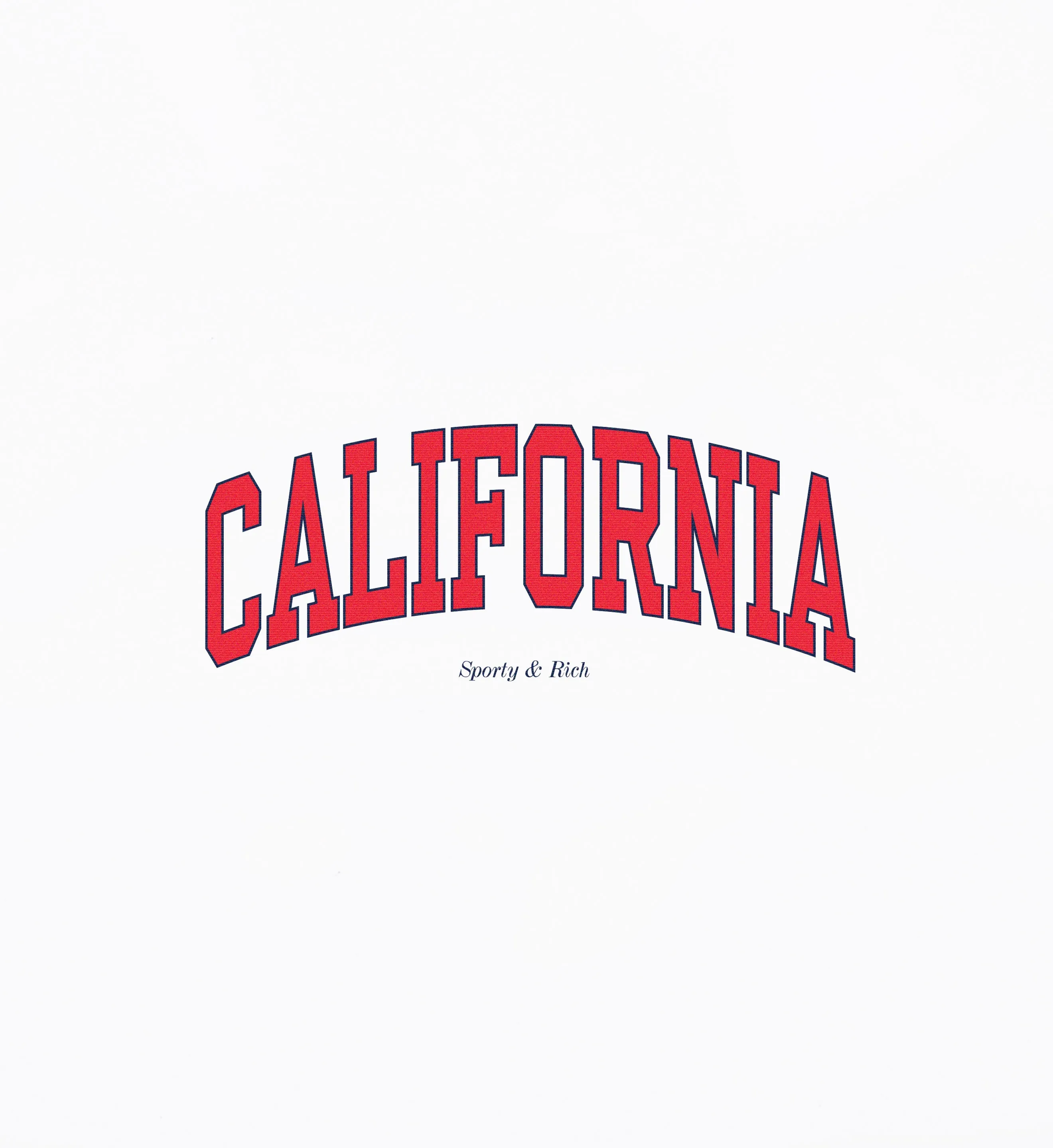 California Crewneck - White/Bright Red sold by Sporty and Rich product image thumbnail 3