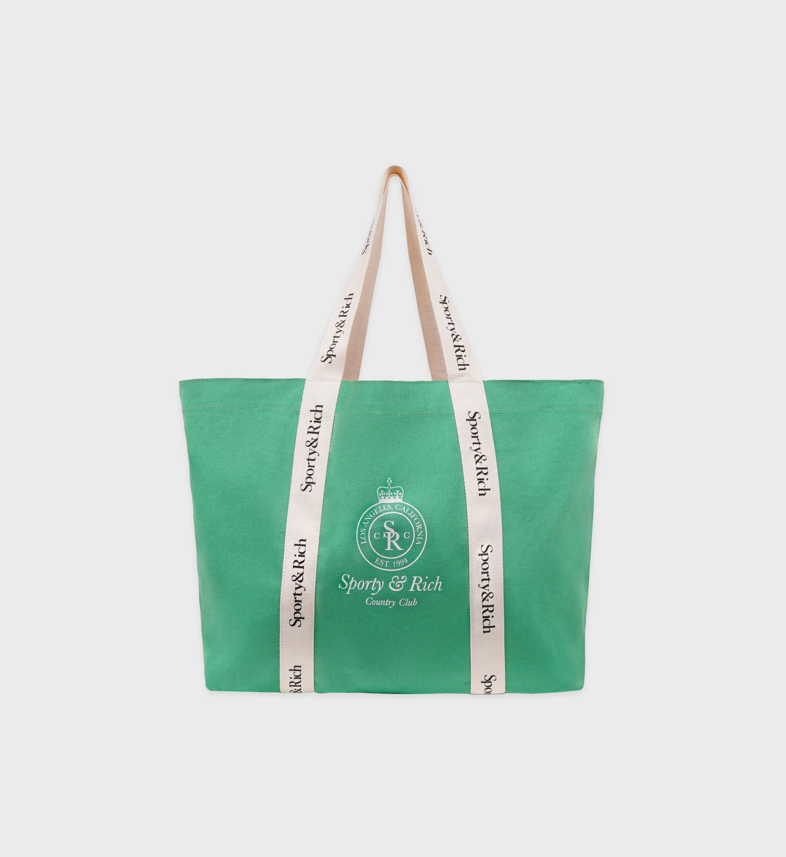 Crown Logo Club Tote Bag - Verde/White sold by Sporty and Rich