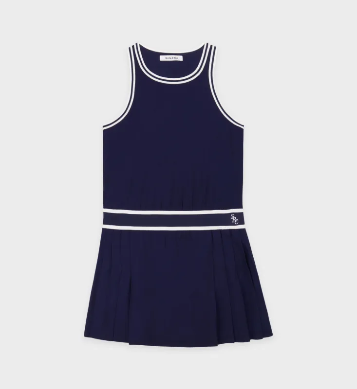 SRC Phoebe Dress - Navy/White sold by Sporty and Rich