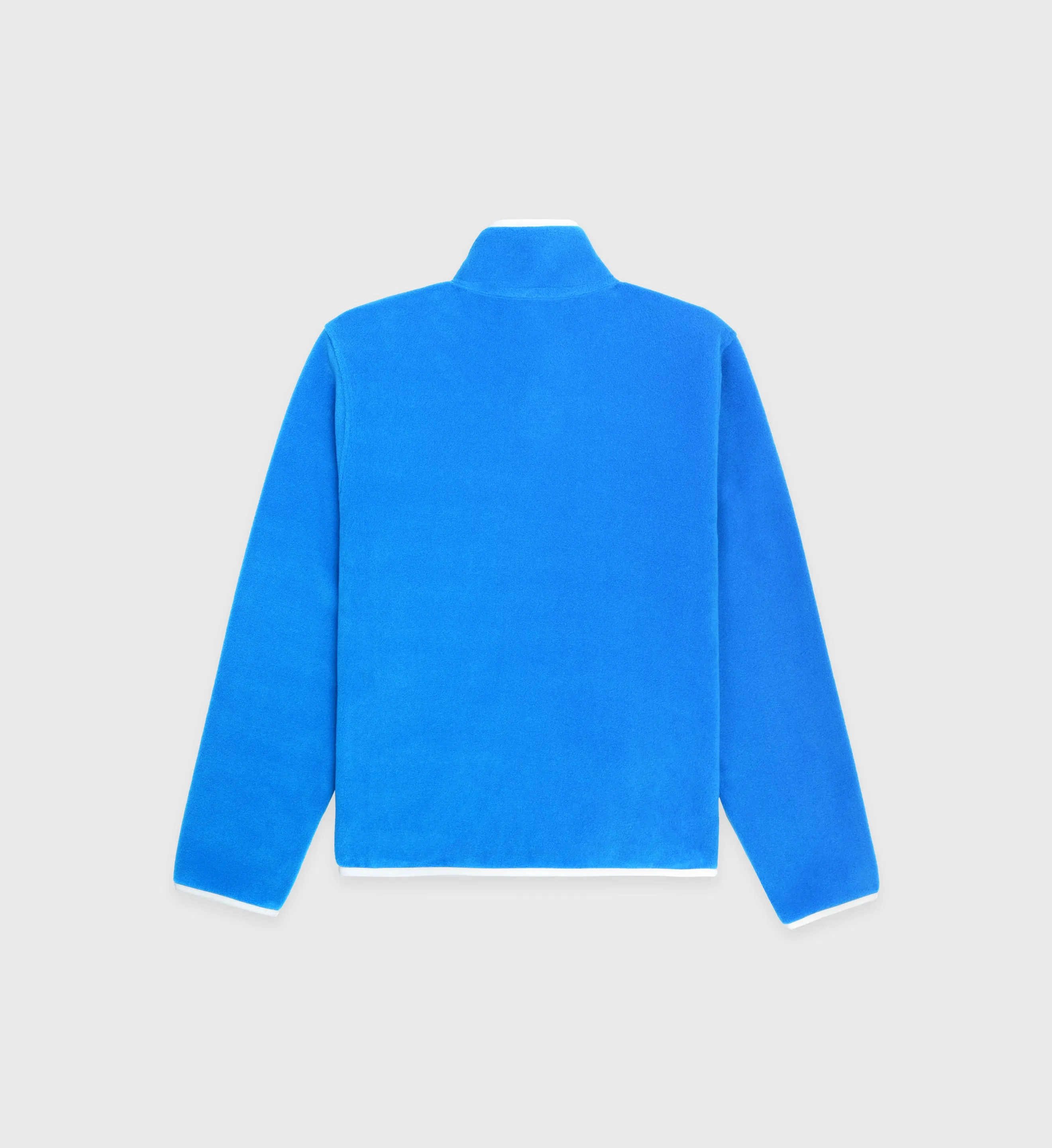 Buttoned Polar Sweatshirt - Ocean/Cream sold by Sporty and Rich product image thumbnail 2